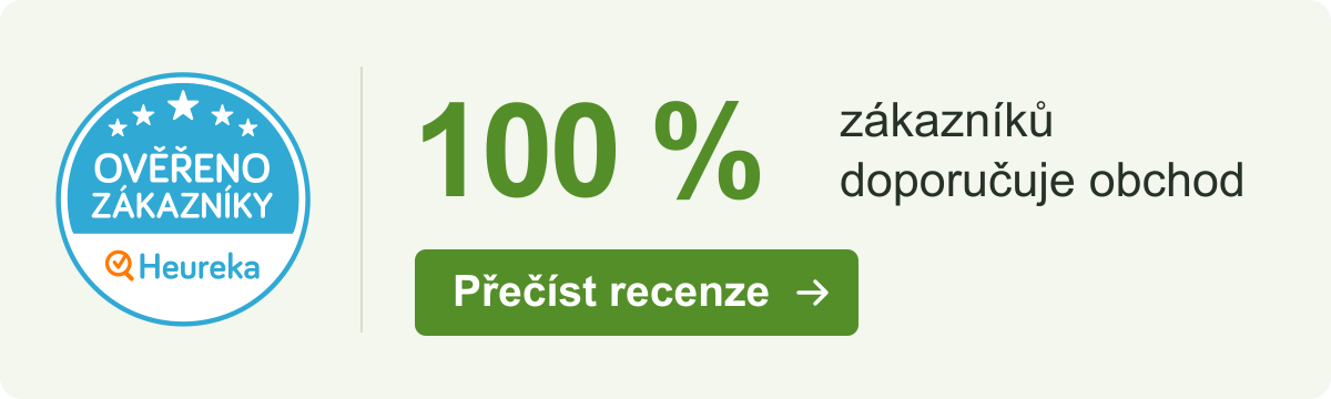 Heureka – Ověřeno zákazníky. 100 % zákazníků doporučuje obchod. Přečíst recenze.